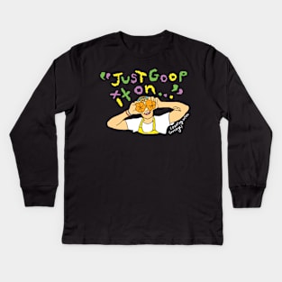 Cooking with Nick Courage - King Cake Tee! Kids Long Sleeve T-Shirt